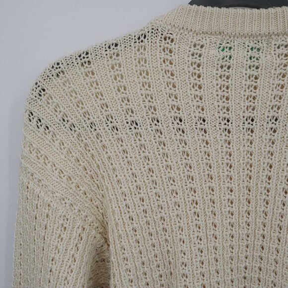 Mairtin Standun Cable Knit Sweater Unisex L Cream Fisherman Scandinavian Rustic - Picture 11 of 16